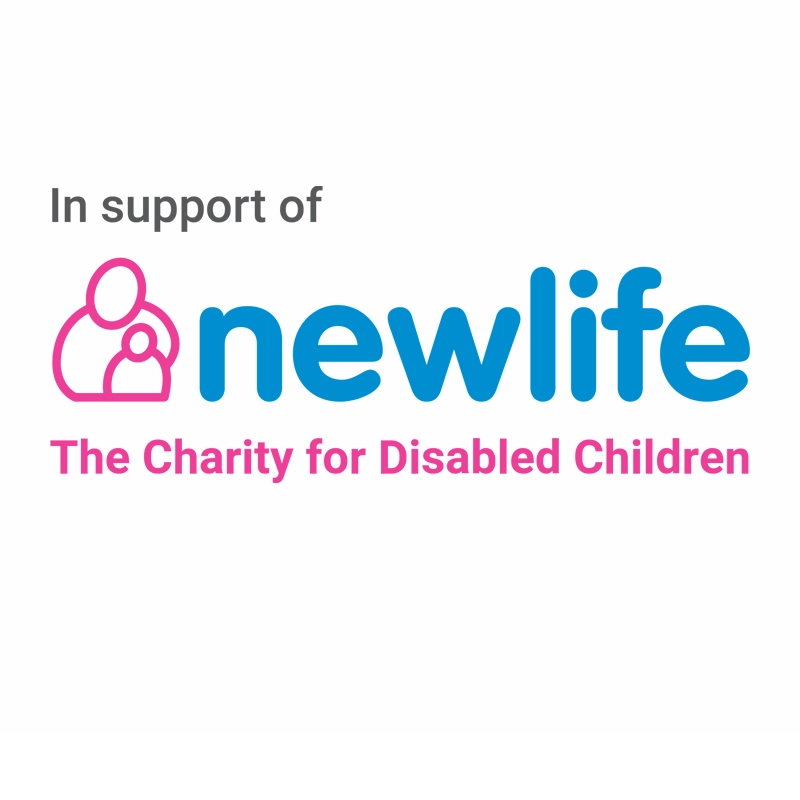 Newlife logo in white, featuring modern, lowercase lettering.